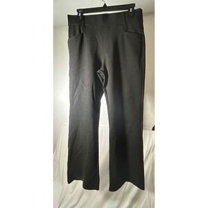 Conceited Womens Charcoal Gray Stretch Pull On Dress Pants Size L Work Office